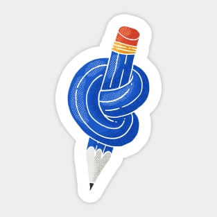 Pencil Knot Sticker